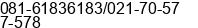 Mobile number of Mr. wiryadi lukas at JAKARTA