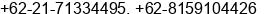 Phone number of Mrs. Hanny at Jakarta Utara