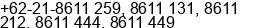 Phone number of Mr. Fikri at Jakarta