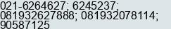 Phone number of Mr. Harianto at Jakarta